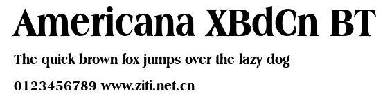 Americana XBdCn BT.ttf