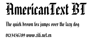 AmericanText BT.ttf