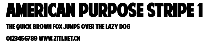 American Purpose STRIPE 1.ttf