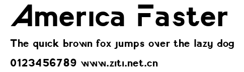 America Faster.ttf