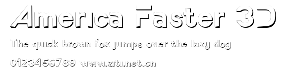 America Faster 3D.ttf