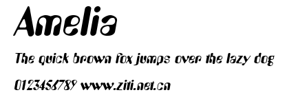 Amelia.ttf字體轉換器圖片