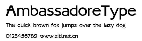 AmbassadoreType.ttf字體轉換器圖片