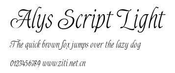 Alys Script Light.ttf