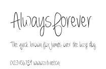AlwaysForever.ttf字體轉換器圖片