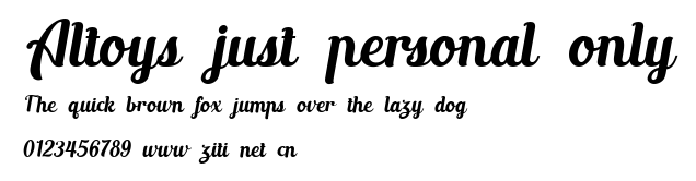 Altoys just personal only.ttf