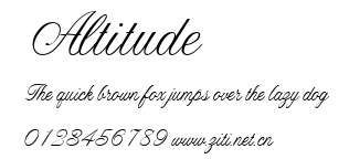 Altitude.ttf字體轉換器圖片