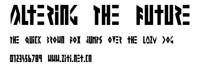 Altering The Future.ttf字體轉換器圖片