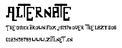 Alternate.ttf字體轉換器圖片