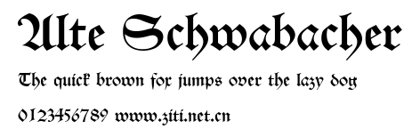Alte Schwabacher.ttf字體轉換器圖片