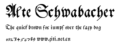 Alte Schwabacher.ttf字體轉換器圖片