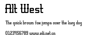 Alt West.ttf字體轉換器圖片