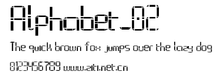 Alphabet_02.ttf字體轉換器圖片