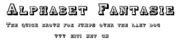 Alphabet Fantasie.ttf字體轉換器圖片