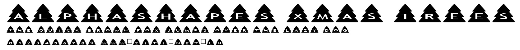AlphaShapes xmas trees.ttf
