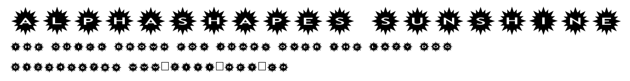 AlphaShapes sunshine.ttf