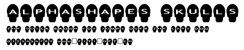 AlphaShapes skulls.ttf