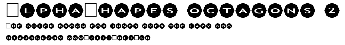 AlphaShapes octagons 2.ttf字體轉換器圖片