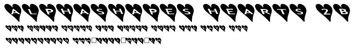 AlphaShapes hearts 2b.ttf字體轉換器圖片