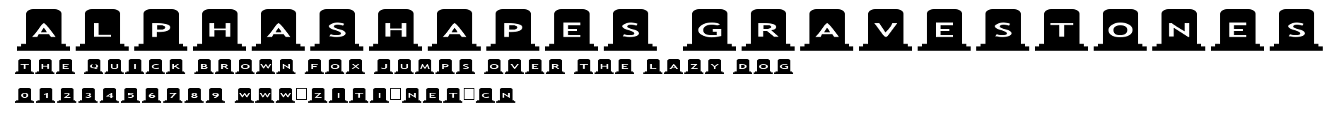 AlphaShapes gravestones.ttf