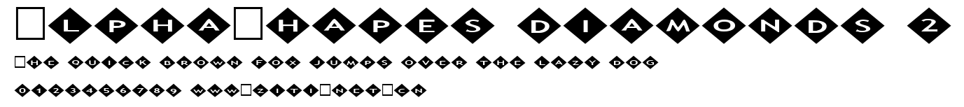 AlphaShapes diamonds 2.ttf字體轉換器圖片