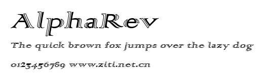 AlphaRev.ttf字體轉換器圖片