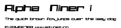 Alpha  Niner i.ttf