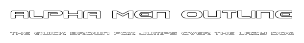 Alpha Men Outline.ttf字體轉換器圖片