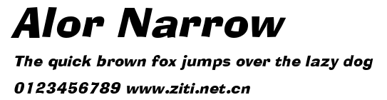 Alor Narrow.ttf字體轉換器圖片
