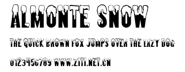 Almonte Snow.ttf字體轉換器圖片