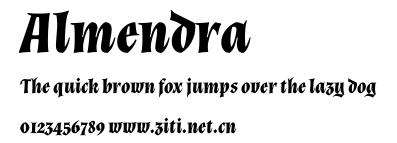 Almendra.ttf字體轉換器圖片