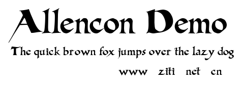 Allencon Demo.ttf