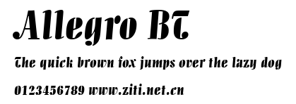 Allegro BT.ttf