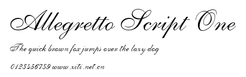 Allegretto Script One.ttf