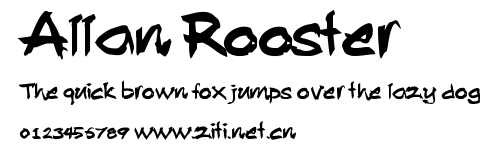 Allan Rooster.ttf字體轉換器圖片