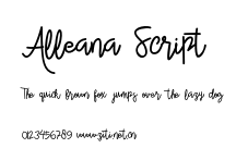 Alleana Script.otf