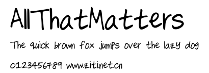 AllThatMatters.ttf字體轉換器圖片