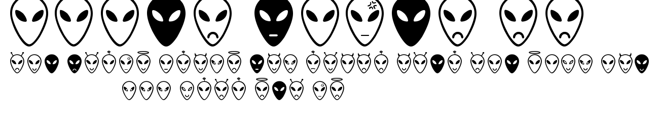 Alien faces St.ttf
