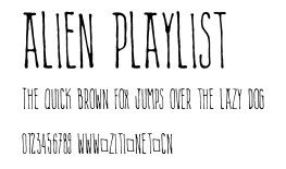 Alien Playlist.otf