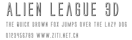 Alien League 3D.ttf