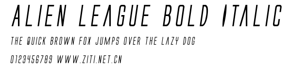 Alien League Bold Italic.ttf