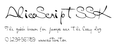 AlicoScriptSSK.ttf字體轉換器圖片
