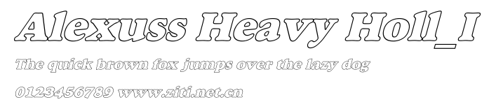 Alexuss Heavy Holl_I.ttf字體轉換器圖片