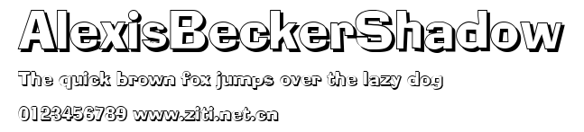 AlexisBeckerShadow.ttf