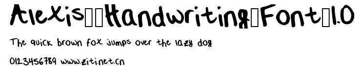 Alexis__Handwriting_Font_1.0.ttf字體轉換器圖片