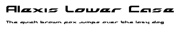 Alexis Lower Case.ttf字體轉換器圖片
