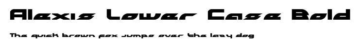 Alexis Lower Case Bold.ttf