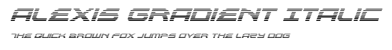 Alexis Gradient Italic.ttf