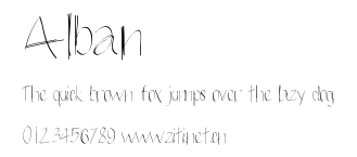 Alban.ttf字體轉換器圖片