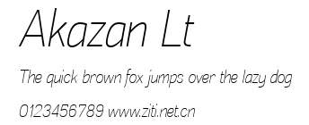 Akazan Lt.ttf